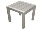 Benzara Highly Functional Easy Movable Outdoor Side Table, Gray