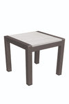 Benzara Versatile and Functional Easy Movable Outdoor Side Table, White