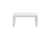 Benzara Quintessentially Perfect Anodized Aluminum Outdoor Table, White