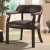 Benzara Traditional Office Side Chair, Brown