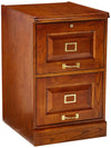 Benzara File Cabinet with Drawers Set , Brown