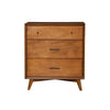 Benzara Mid Cent. Mahogany Wood Small Chest, Acorn