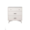 Benzara Mahogany Wood Mid Cent. Small Chest, White