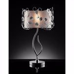 Benzara Contemporary Table Lamp, Double Shade