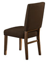 Benzara Wood & Fabric Dining Side Chair with Comfortable Padding, Set of 2