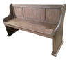 Benzara Distressed Wire Brushed Wooden Bench, Brown