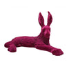 Benzara 12.6 Inches Polyresin Wild Hare Sculpture, Purple