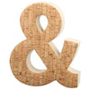 Benzara Textured Ampersand Decorative Sign, Brown and White