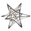 Benzara Iron  Star Accent with Highlighted Joints, Gray