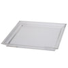 Benzara Acrylic Tray in Square Shape, White