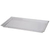 Benzara Rectangular Acrylic Tray with Beveled Edges, White