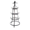 Benzara Three Tier Metal Cup Rack, Black