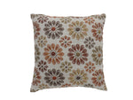 Benzara Contemporary Style Floral Designed Set of 2 Throw Pillows, Orange