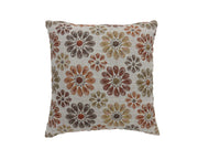 Benzara Contemporary Style Floral Designed Set of 2 Throw Pillows, Orange