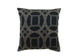 Benzara Contemporary Style Set of 2 Pillows with Intriguing Designing, Gray, Black