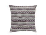 Benzara Contemporary Style Horizontally Zigzag Designed Set of 2 Throw Pillows, Purple