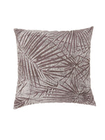 Benzara Contemporary Style Palm Leaves Designed Set of 2 Throw Pillows, Brown