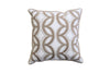 Benzara Contemporary Style Waterflow Feather Cotton Throw Pillow, Set of 2