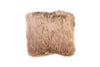 Benzara Contemporary Style Shaggy Set of 2 Throw Pillows, Blush Pink