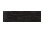 Benzara Wooden Console Table with Three Drawers, Antique Black