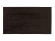 Benzara Wooden Coffee Table with Two Drawers, Espresso Brown