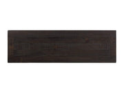 Benzara Wooden Console Table with Three Drawers, Espresso Brown