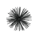 Benzara Sea Urchin Ornamental Sculpture in Metal, Small, Black
