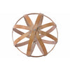 Benzara BamBoo Orb Dyson Sphere with 5 Circular Rings, Large, Natural Brown