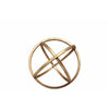 Benzara Small Metal Dyson Orb Sphere, Gold