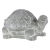 Benzara Cemented Turtle Figurine, Washed White