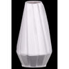 Benzara Ceramic Vase with Low Belly and Tapered Bottom, White