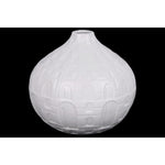 Benzara Patterned Ceramic Vase in Traditional Style, White