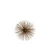 Benzara Ornamental Sea Urchin Sculpture in Metal, Small, Gold