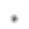Benzara Ornamental Metal Sea Urchin Sculpture on Stand, Small, Silver