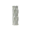 Benzara Artistic Ceramic Vase with Dimpled Sides, Large, Gray