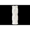 Benzara Ceramic Vase with Dimpled Sides, Large, White