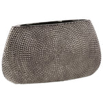 Benzara Ceramic Elliptical Vase with Pimpled Pattern, Large, Silver