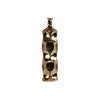Benzara Narrow Neck Ceramic Bottle Vase with Dimpled Pattern, Large, Copper