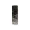 Benzara Rippled Pattern Ceramic Vase, Large, Silver