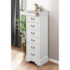 Benzara Wooden Six Drawer Lingerie Chest, Grey