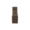 Benzara Bonded Leather Upholstered Console, Brown