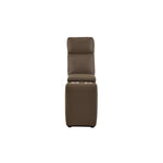 Benzara Bonded Leather Upholstered Console, Brown