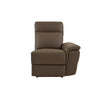 Benzara Leatherette Right Armrest Power Reclining Chair With USB Port, Brown