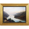 Benzara Rectangular River Wall Art with Wooden Frame, Multicolor