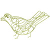 Benzara Bird Shape Metal Wine Holder, Green