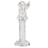 Benzara Distressed Angel Finial in Magnesium, White