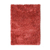Benzara Contemporary Style Area Rug For In Polyester With cotton Backing, Red
