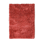 Benzara Contemporary Style Area Rug For In Polyester With cotton Backing, Red