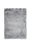 Benzara Contemporary Style Polyester Area Rug with Cotton Backing, Gray