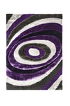 Benzara Contemporary Style Polyester Area Rug with Cotton Backing, Multicolor